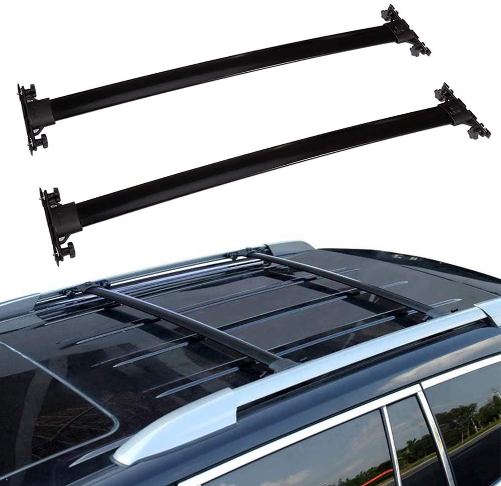 ECCPP Roof Rack Crossbars fit for Toyota Highlander 2008-2013 Rooftop Luggage Canoe Kayak Carrier Rack - Fits Side Rails Models ONLY