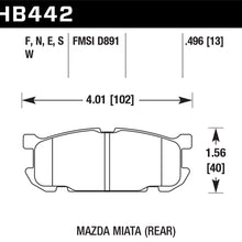 Hawk Performance HB442N.496 HP Plus Brake Pad
