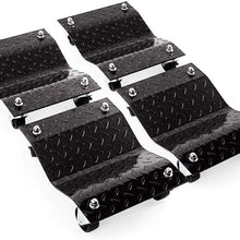 Parts-Diyer 4 X 3 Tire Wheel Dollies Dolly Vehicle Car Auto Repair Moving Diamond Black 4 PCS/Set