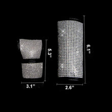 Fashowlife Car Bling Gear Shift Knob Cover & Handbrake Cover Set Crystal Diamond Auto Car Decoration Accessories Stick Protector for Women Men