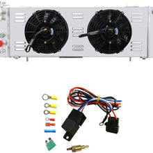 OzCoolingParts Full Aluminum Radiator + 3 x 9" Cooling Electric Fan w/Shroud + Thermostat/Relay Wire Kit for 1991-2001 92 93 94 95 96 97 98 99 00 Jeep Cherokee XJ/Comanche 2.5 4.0, L4 V6 Auto Engine