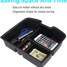 VANJING Center Console Organizer Insert Tray for 2007-2014 GMC Sierra Chevy Silverado Tahoe Yukon Suburban Accessories with A Cleaner Brush