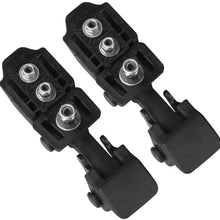 Hood Latches Set of 2 - Replaces 55176636AD, 68038118AA, 42422 - Fits 1997, 1998, 1999, 2000, 2001, 2002, 2003, 2004, 2005, 2006 Jeep Wrangler TJ - Hold-Down Hook Latch Pair - Year Models 1997-2006
