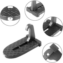 1byhome Car Door Step Vehicle Doorstep,Folding Ladder Foot Pegs with Safety Hammer Tools Easy Access Car Rooftop Roof-Rack for Car, Jeep, SUV (Black)