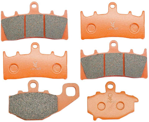 Lefossi Front Rear Carbon Fiber Brake Pads Brakes for Kawasaki ZX 6R ZX6R ZX 600 98-01 ZX-9R Ninja ZX 900 (1996-2001) ZX9R ZX6R ZX636 2002 FA188F FA192R