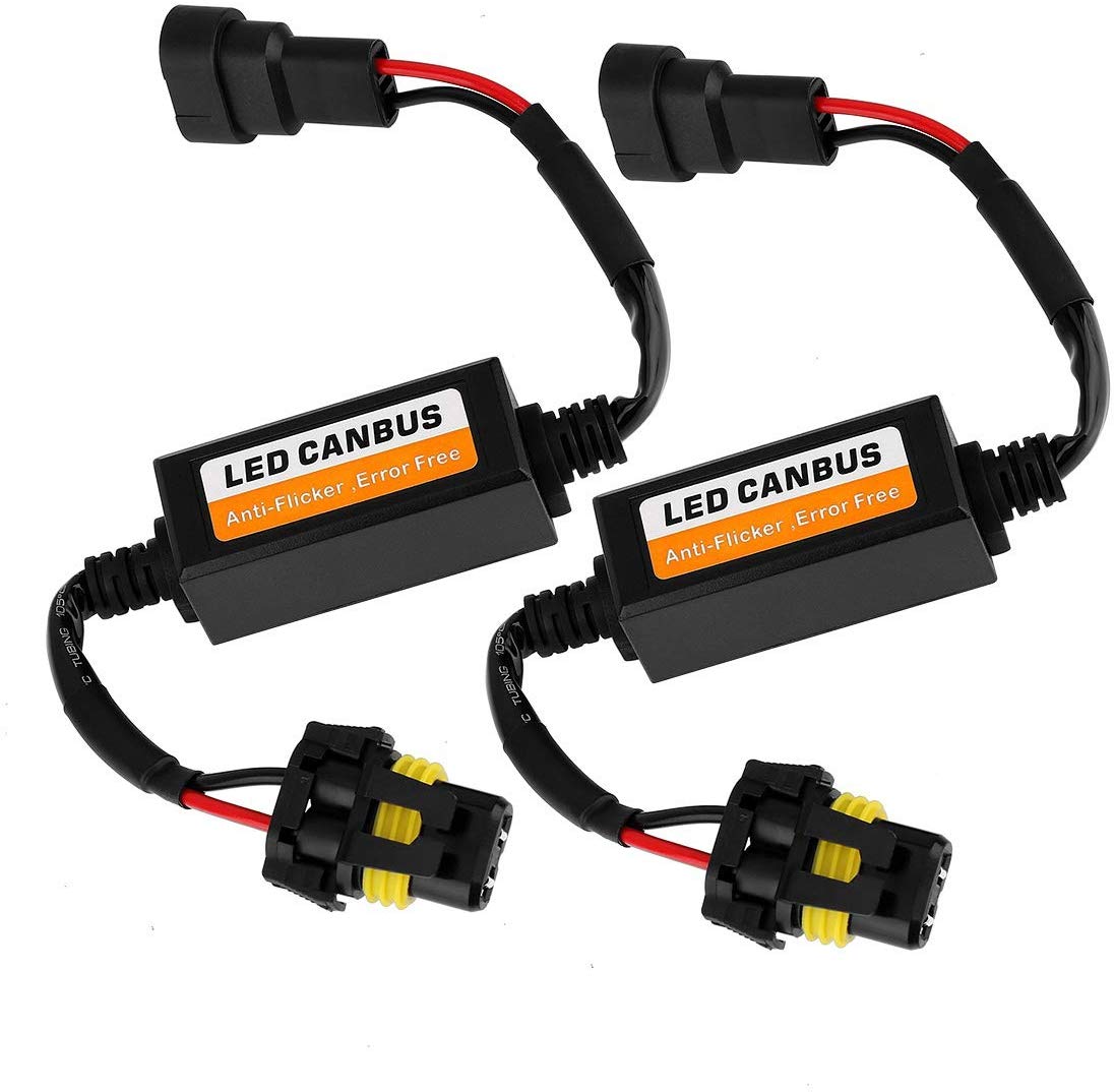 Mdatt 9005/9006/9012 LED Decoder Kit Headlight Canbus Error Free Anti Flickering Resistor Decoder - 1Pair