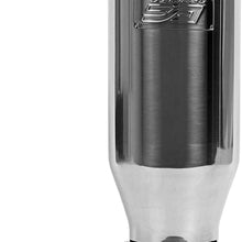 DC Sports EX-1012B Performance Bolt-On Resonated Muffler Slant Tip with Clamps and Adapters for Universal Fitment on Most Cars, Sedans, and Trucks - Matte Black Powdercoat