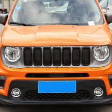 RT-TCZ Front Grill Grille Inserts for Jeep Renegade 2019 2020 ABS Grill Guard Cover Trim Black 7PCs