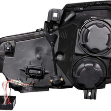 Anzo USA 121417 Black Halo Projector Headlight with Clear Lens for Cadillac CTS