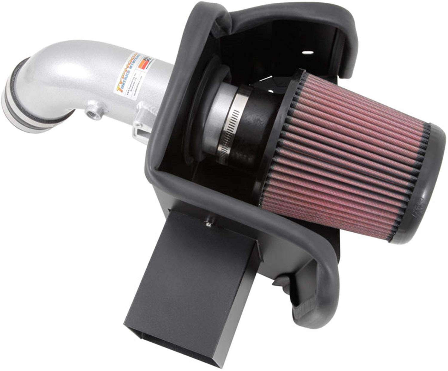 K&N Cold Air Intake Kit with Washable Air Filter: 2013-2018 Nissan Altima , 2,5L L4, Polished Metal Finish with Red Oiled Filter, 69-7064TS