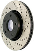 StopTech 128.42077L Rear Left Sport Cross Drilled Brake Rotor