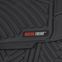 FlexTough Baseline, Heavy Duty Rubber Floor Mats 3pc Front & Rear for Car SUV Truck Van, 100% Odorless BPA-Free & All Weather Protection