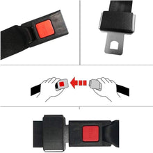 AIRKOUL Universal Lap Seat Belt，Automotive Seatbelt 2 Point Adjustable Safety Seat Belt for Go Kart, Club Golf Cart Black