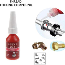 N/P 10g High-Strength Threadlocker, High Temperature Heavy Duty Threadlocker Leak-Proof Thread Locking Agent