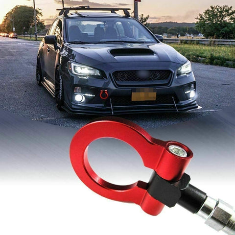 Xotic Tech Red JDM Track Racing Aluminum Front Bumper Tow Hook Ring for Scion FR-S/Fit Toyota 86/Fit Subaru BRZ Impreza WRX STi