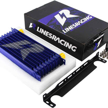 Aluminum AN10 Trust Engine Oil cooler + Mounting Bracket Kit (15Row, Black)
