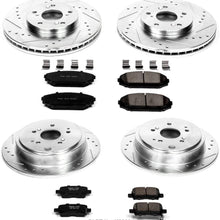 Power Stop K2300 Front & Rear Brake Kit with Drilled/Slotted Brake Rotors and Z23 Evolution Ceramic Brake Pads