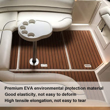 Hlyjoon EVA Boat Mat 90x240cm Marine Flooring Mat Anti-Slip Self-Adhesive Decking Strips Roll for Boat Yacht