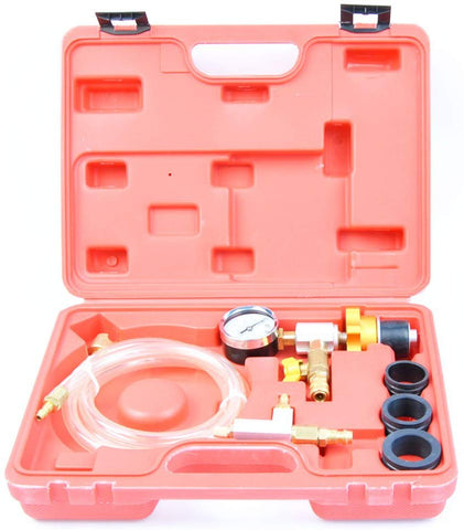 Refill & Purging Tool Gauge Kit for Auto Car Radiator Coolant Vacuum Cooling System