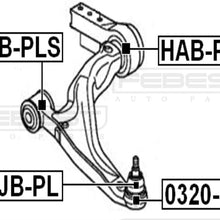 FEBEST HAB-PLB Control Arm Bushing