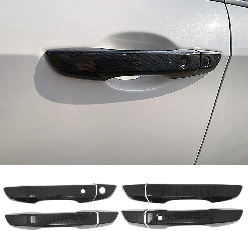 Car Door Handle Trim Cover ABS Exterior Decoration Accessories Styling Black For Honda 10th Gen Civic 2016 2017 2018 2019 2020