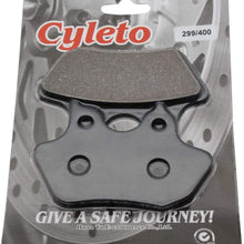 Cyleto Front+Rear Brake pads for HARLEY DAVIDSON Touring Road King Classic Electra Glide Standard Road Glide Electra Glide Ultra Classic Road King Custom Street Glide V-Rod 2000-2007 FA299