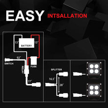 Chelhead 16AWG Dual DT Conneors Led Light Bar Wiring Harness 12V On Off Rocker Switch Power Relay Blade Fuse for Jeep Truck ATV UTV Off Road Lights