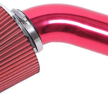 MILLION PARTS 3" Alumimum Universal Air Filter Kit Red