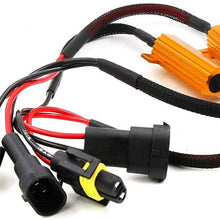2x - H11 LED Headlight Bulb Canbus Load Resistor Wiring Warning Canceller Decoder