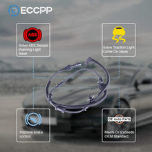 ECCPP Front Left/Right ABS Wheel Speed Sensor Compatible with 2002 2003 2004 2005 Ford Explorer,2003 2004 2005 Lincoln Aviator,2002 2003 2004 2005 Mercury Mountaineer ALS506 Set of 1