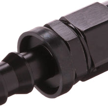 Edelbrock 624013 Hose End Twist Lok Straight -6 Blk Anodized