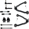 Detroit Axle - 10pc Front Upper Control Arms, Lower Ball Joints, Inner Outer Tie Rods w/Sway Bars Kit 2WD Coil Spring for 99-06 Chevy Silverado/Sierra 1500 - [2007 Classic Chevy Silverado/Sierra 1500]