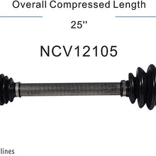 GSP NCV12105 CV Axle Shaft Assembly for Select 2013-16 Dodge Dart - Front Left (Driver Side)