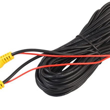 Car Bus Trailer Truck RCA Reverse Rear View Parking Camera Video Cable with Detection Wire Reverse Trigger Cord for GPS Navigation (12 Meters/40FT)