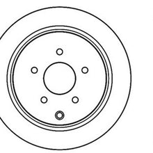 StopTech 128.42078R Sport Cross Drilled Brake Rotor (Rear Right), 1 Pack