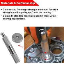 A ABIGAIL Bearing Race and Seal Bush Driver 9 Discs Collar Axle Housing Set Master/Universal Aluminum Kit for Automotive Wheel Bearings