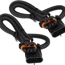 24'' LT1 Oxygen O2 Sensor LS1 LS6 LT4 Header Extension Wire Harness 4 Wire Flat Connector for Camaro Corvette (2Pcs)