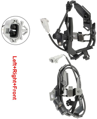 SELEAD 2pcs Left+Right+Front ABS Speed Sensor Replacement for 1996-2002 Toyota 4Runner 1998-2000 Toyota Tacoma