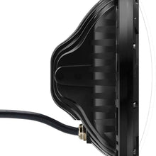 7 inch LED Headlight Fog Passing Lights DOT Kit Set Ring Motorcycle Headlamp Ring for Harley Davidson Touring Road King Ultra Classic Electra Street Glide Tri Cvo Heritage Softail Deluxe Fatboy Black