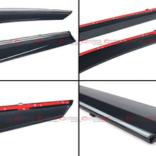 Cuztomtuning Fits for 2017-2019 Honda CR-V CRV Smoke Tinted Window Visor Rain Guard W/Chrome Trim & Clips