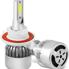 DNA Motoring HID-LED-LB-FAN-H3 Pair of LED Light Bulbs with Cooling Fan
