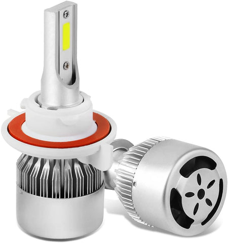 DNA Motoring HID-LED-LB-FAN-H3 Pair of LED Light Bulbs with Cooling Fan