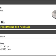 Front Brake Rotor - Compatible with 2007-2019 Nissan Altima