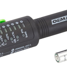 OEM TOOLS 25269 Brake Fluid Tester 3, 4, DOT 5.1 | Tests Common Formulas of Brake Fluid for Excess Moisture – Too Much Moisture Can Cause Brake Failure | LED Indicators Give Easy-to-Read Results