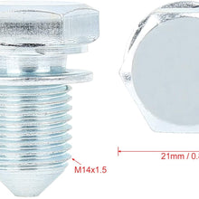 X AUTOHAUX 5pcs Car Engine Oil Drain Plug Replacement N90813202