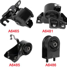 SCITOO Engine Motor Trans Mounts Set 4PCS A6486 A6481 A6465 A6485 Compatible with With 1999-2000 Mazda Protege 1.8L Manual 2001-2003 Protege 2.0L Manual 2002-2003 Mazda Protege5 2.0L Manual