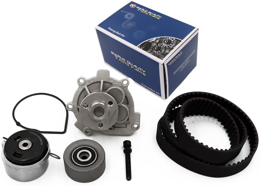 Timing Belt Water Pump Kit fits for 2012-2014 Chevrolet Cruze, 2012-2013 Chevrolet Sonic, 2009-2011 Aveo, Aveo5, 2009-2010 Pontiac G3, 2009 Pontiac G3 Wave, 2008-2009 Saturn Astra, 2009 Suzuki Swift+