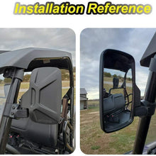 Dasen 1.5 Inch Wide Rear View Convex Mirror UTV Side Rear View Mirrors w/Grab Handle Set Fit Yamaha Viking Ace Rhino Wolverine YXZ Roll Cage