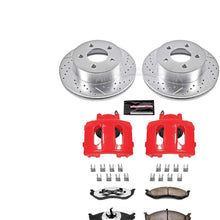 Power Stop KC2152-36 Z36 Truck & Tow Front Caliper Kit-Drilled/Slotted Brake Rotors, Carbon-Fiber Ceramic Brake Pads, Calipers