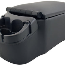 Pilot Automotive Pilot 124809 Universal Truck Seat/Bench Contractor Center Console Business Organizer and Storage with Adjustable Cup Holders, Clip Board, and Padded Top Lid for Armrest